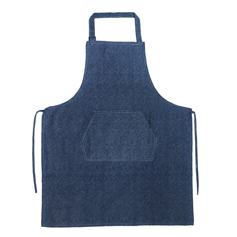 Wholesale Adjustable Custom Cooking Hairdresser Waiter Restaurant Coffee Bartender Styling Canvas Jeans Denim Aprons