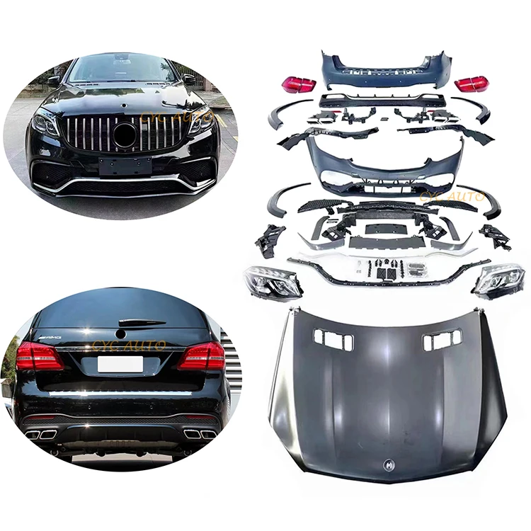 Полный комплект боди Old to New Upgrade GL to GLS63, комплект кузова для Mercedes Benz GL CLASS X166 GL350 GL400 GL450 GL500