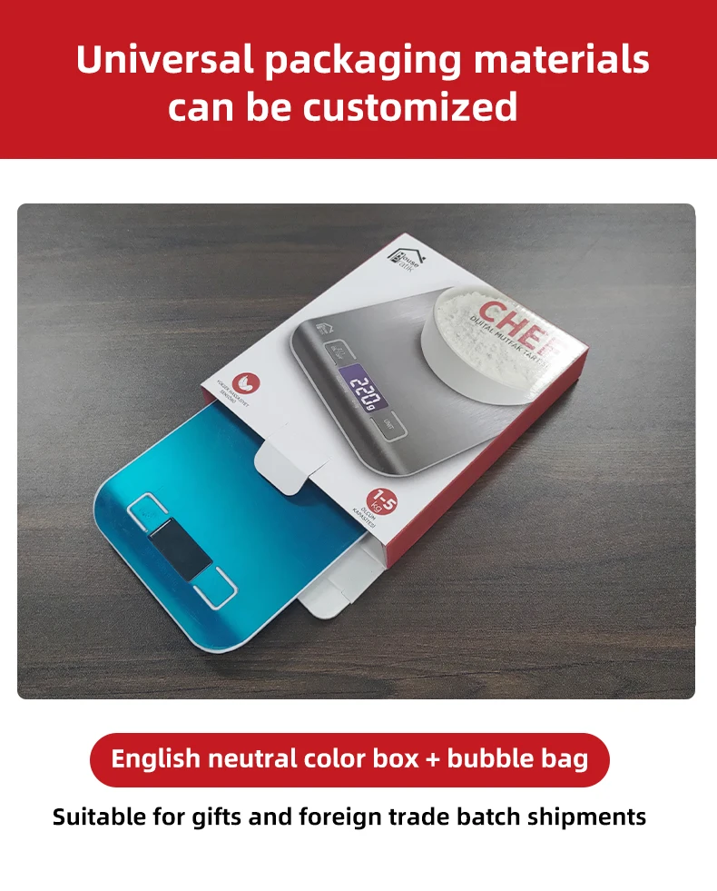 Maximum weighing 5kg stainless steel digital scale kitchen food scale