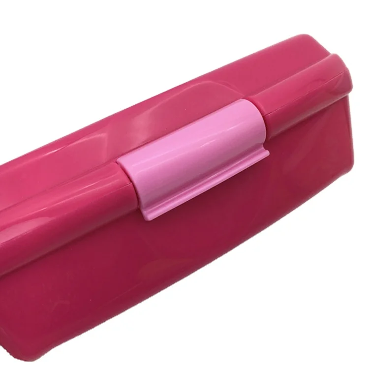 Fashion hard plastic lunch box for kids with locks pp bpa free