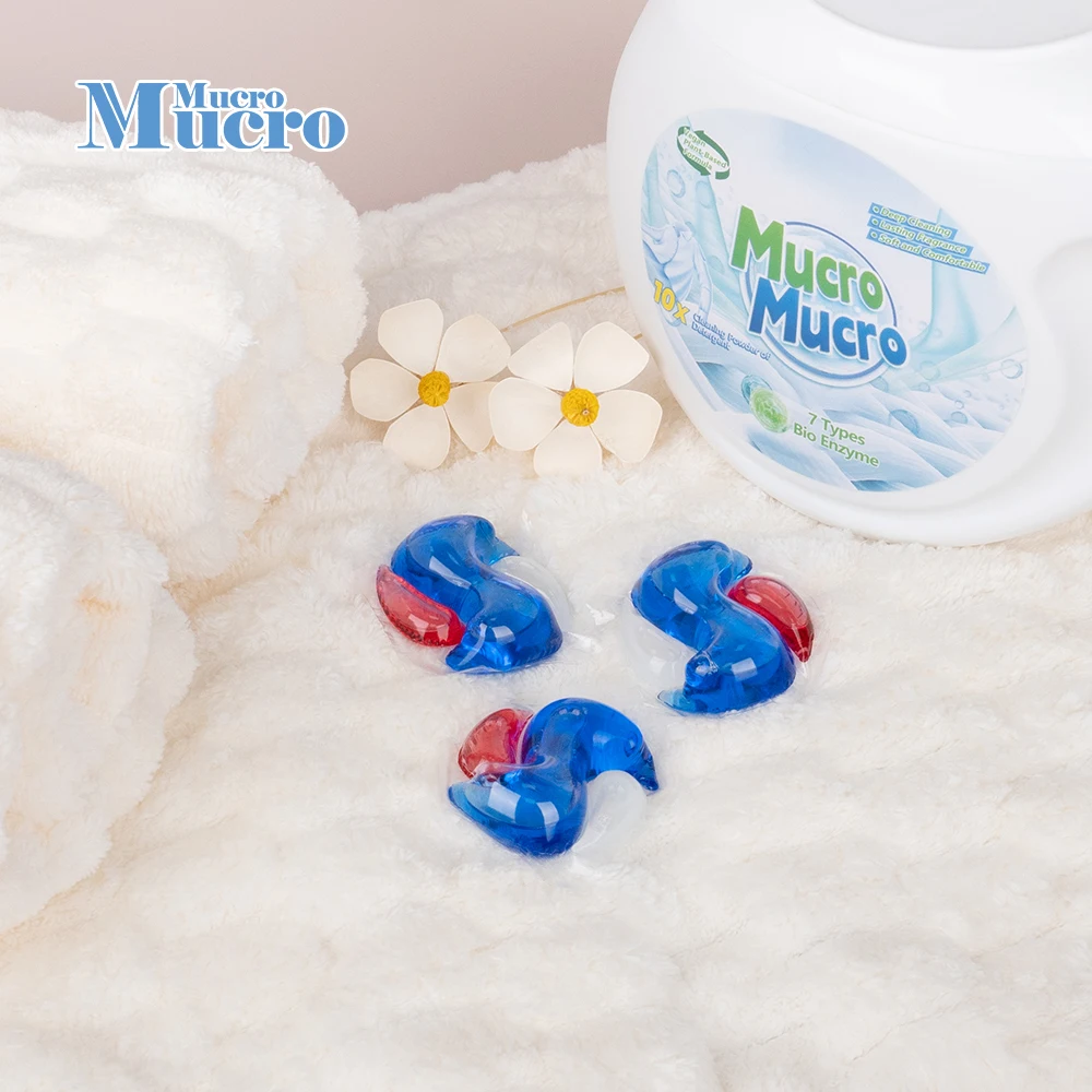 3 In 1 3d Color Protection Fragrance 10g*50 8x Deep Clean Odor Removing Bacteria And Mites Laundry Detergent Pods