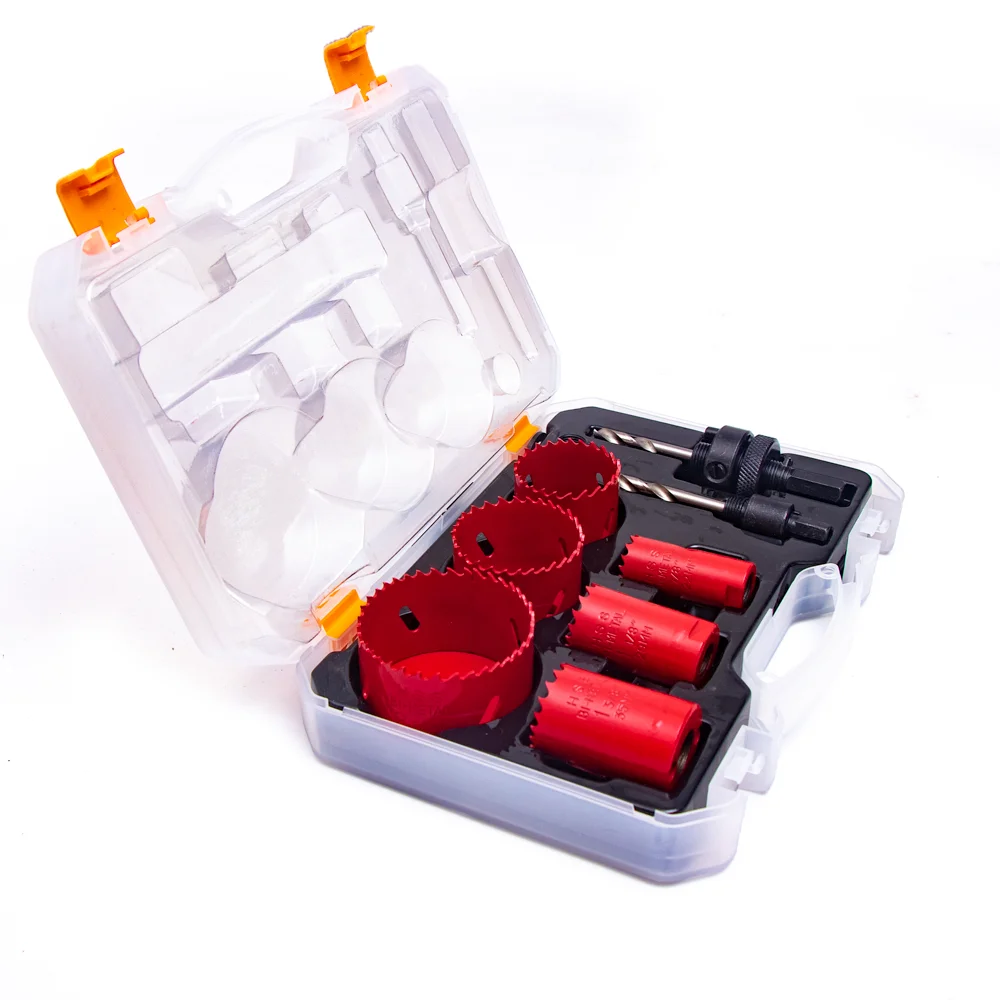 High Quality HSS Drill Bit Adjustable Metal Hole Cutter 9pcs Bi-Metal Hole Saw Set