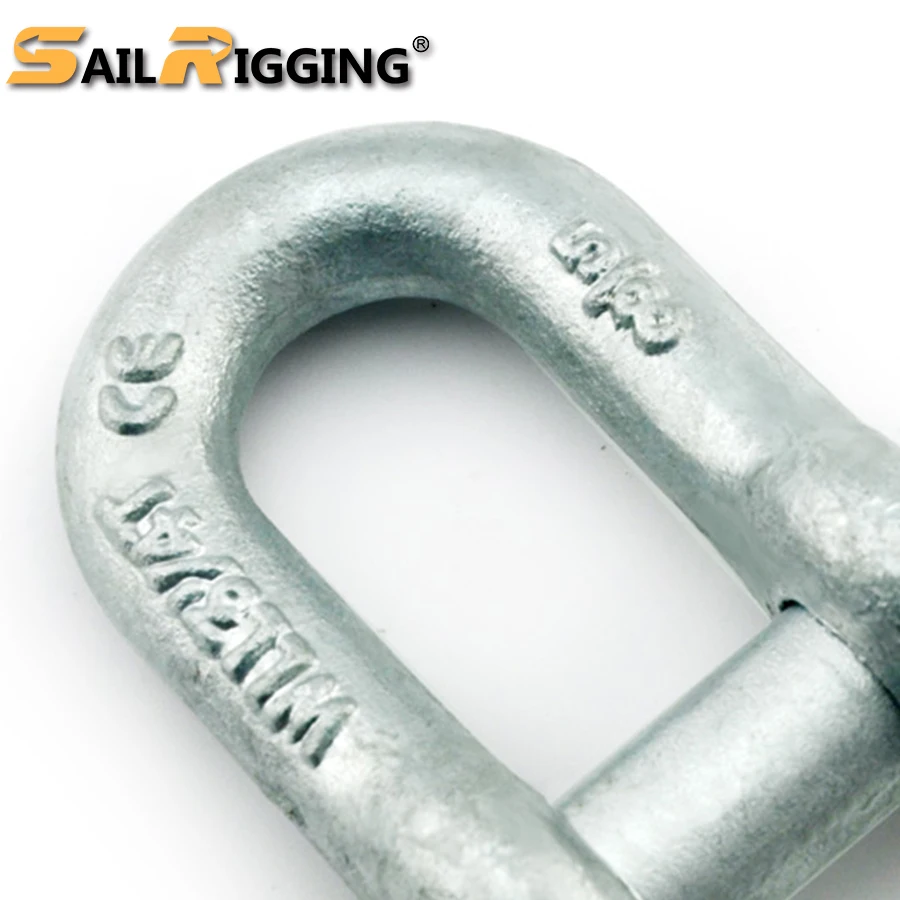 5/8 D Shackle Hot Dip Galvanized 3.25T G210 Drop Forged Dee Lifting Marine Bolt Type Safety Pin D Shackle Carbon Steel 210 Shack