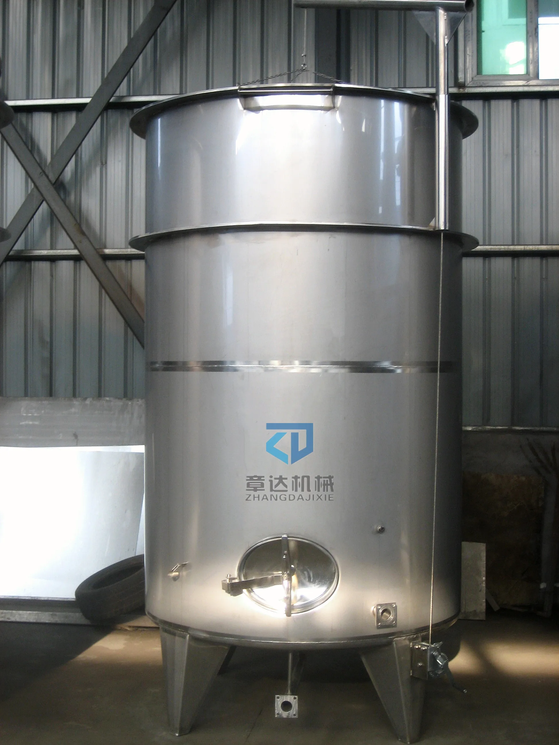 Wine storage tank Floating roof ajustable Stainless steel storage mobile lid vessel  200L 400L 500L 800L 1000L