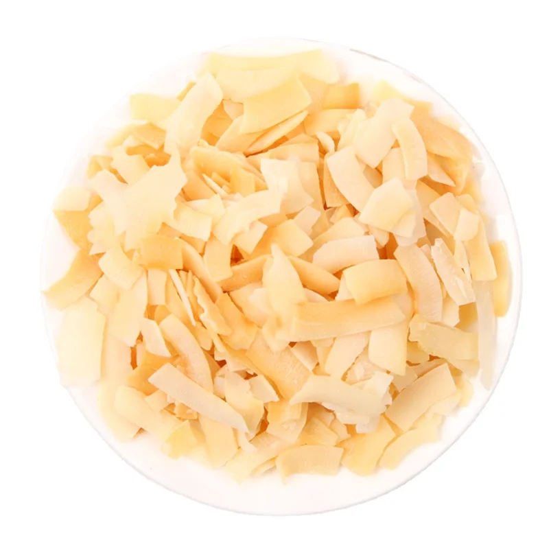 2024 New Natural Roast No Sugar Delicious Coconut Slices for Bake Cake Ice Cream Cookies Dried Coconut Slices Cut Fruit