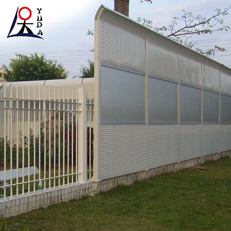Outdoor transparent acoustic sound proof reduction fences walls sheet anti noise fence panels