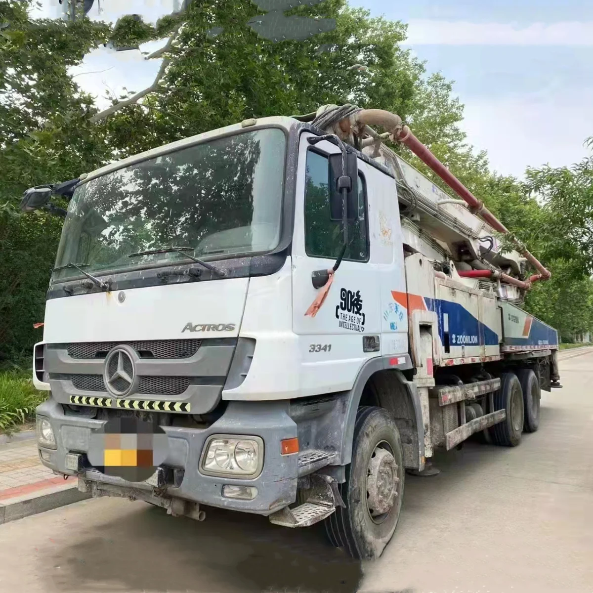 Good Condition Used 37M 38M 47M Boom Concrete Pump Truck For ISUZU BENZ