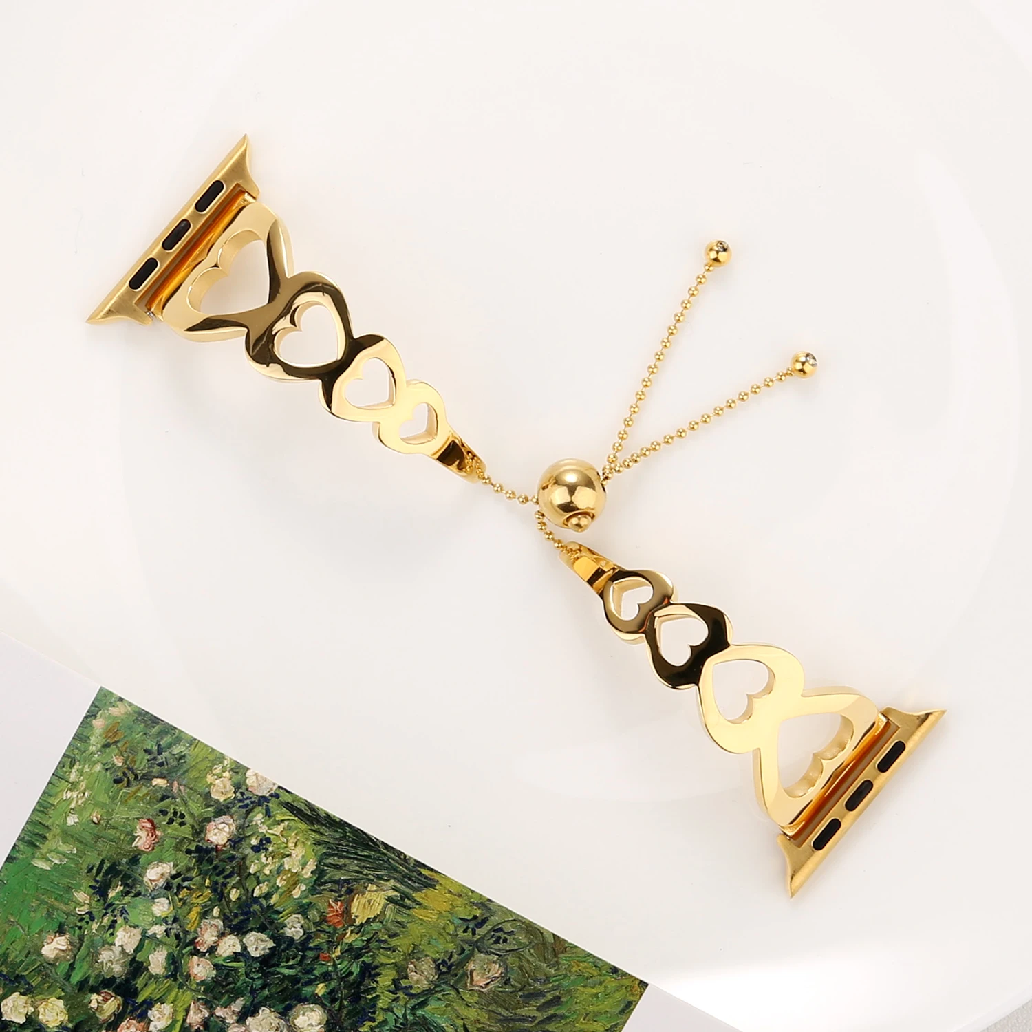 Stainless Steel Bracelet Strap For Apple Watch Bands 38mm Women Ladies Luxury Jewelry Metal Band for Apple iWatch Band