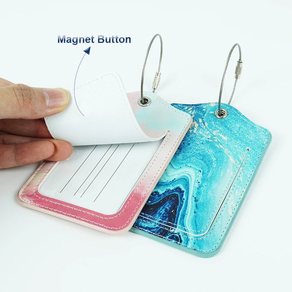 Wholesale Travel Gift Ideas Promotional Business Pu Passport Cover And Luggage Tag Vip Office Gifts Set Luxury