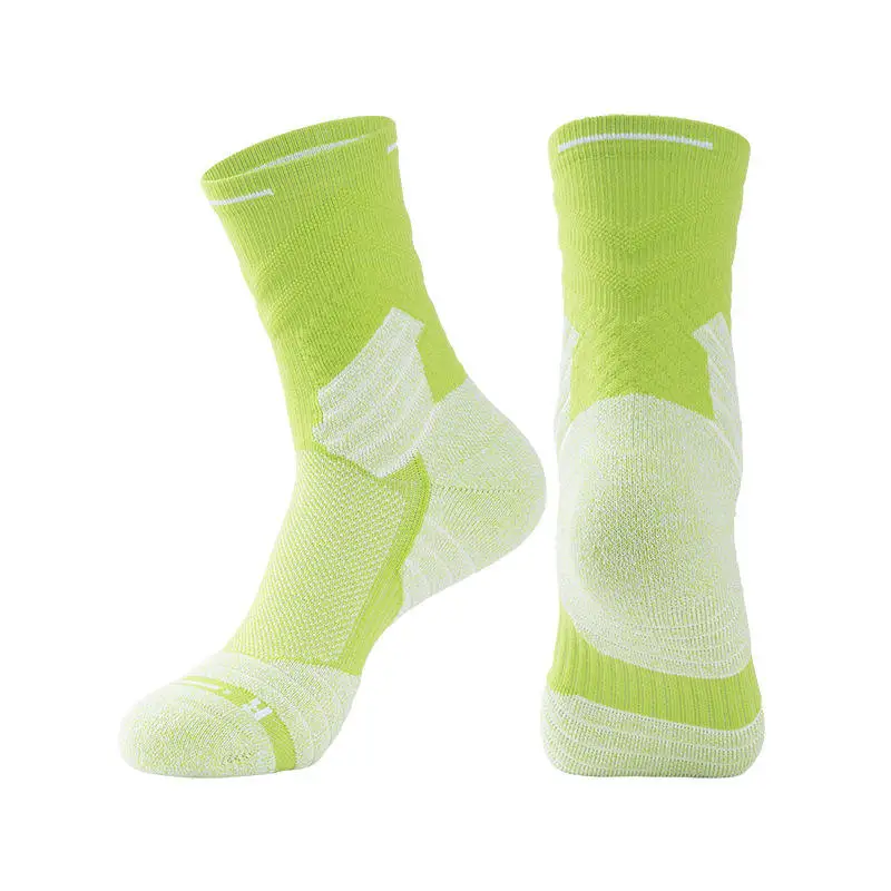 Custom Logo Men Long Tube Elite Athletic Cushioned Basketball Running Sports Socks