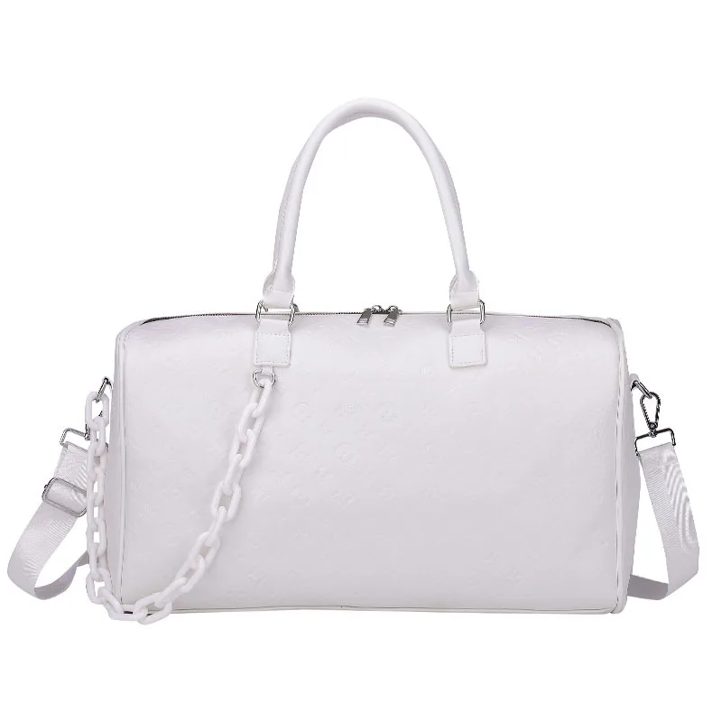 
Woman Luxury Designer Ladies Fashion Printing Travelling Bags PU Leather Tote Duffel Travel Bag 