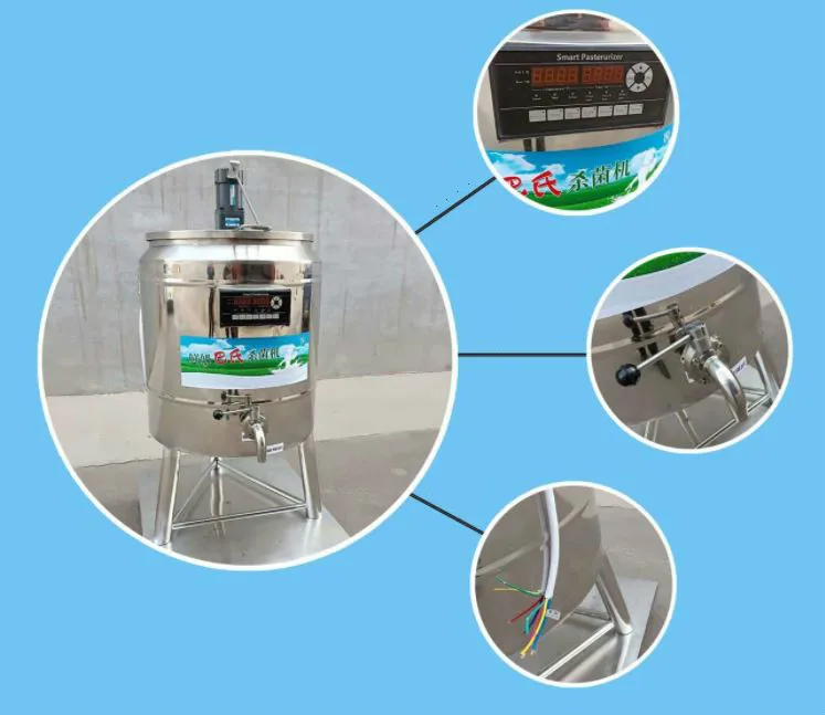 Automatic pasteurizer pure milk pasteurizer and homogenizer constant temperature fresh milk bar fruit fishing for sale