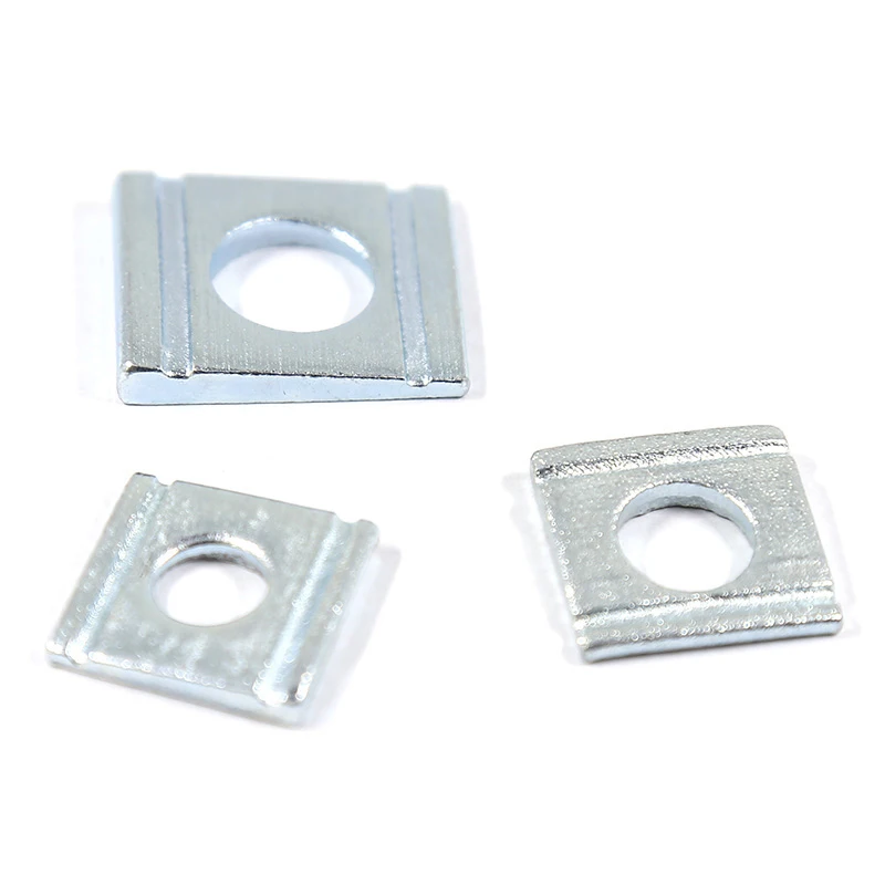 DIN 434 Square Taper Washers Bonded Flat round Steel Brass Aluminium with Zinc Finish for Use with Channel Sections GB Standard