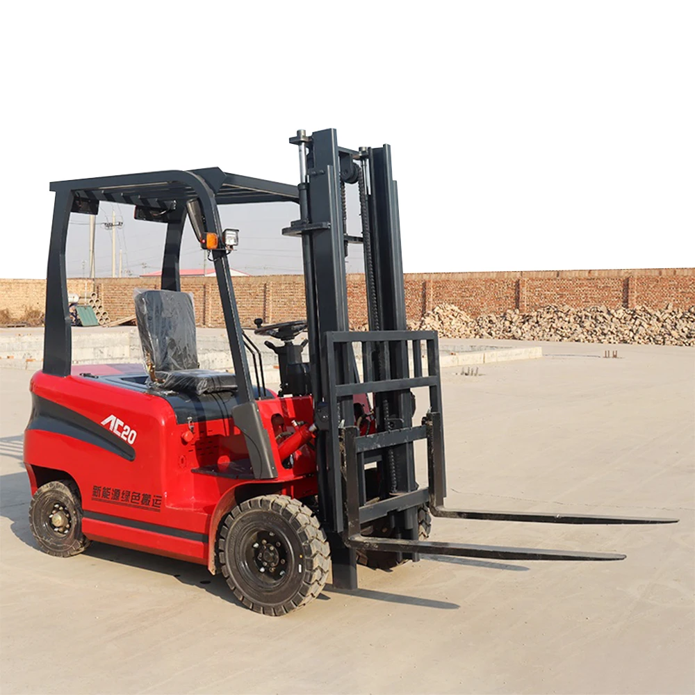 Free Shipping Super Large Capacity Battery 1.5 To 5 Ton Ce Heavy Load-Bearing Four-Wheel Drive Electric Forklift For Sale