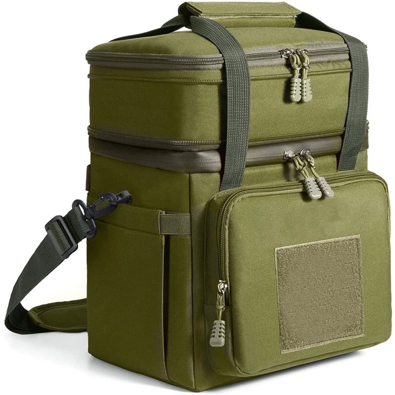 Custom Tactical Insulated Lunch Bag Expandable Insulated Cooler Box Outdoor Camping Picnic Waterproof Leakproof Soft Cooler Bag