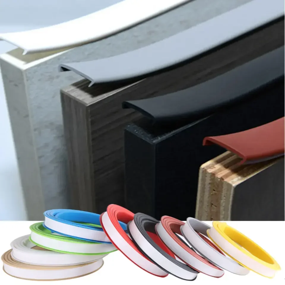 Rubber u edge band PVC TPE flexible self adhesive edge banding tape rubber edge banding for furniture