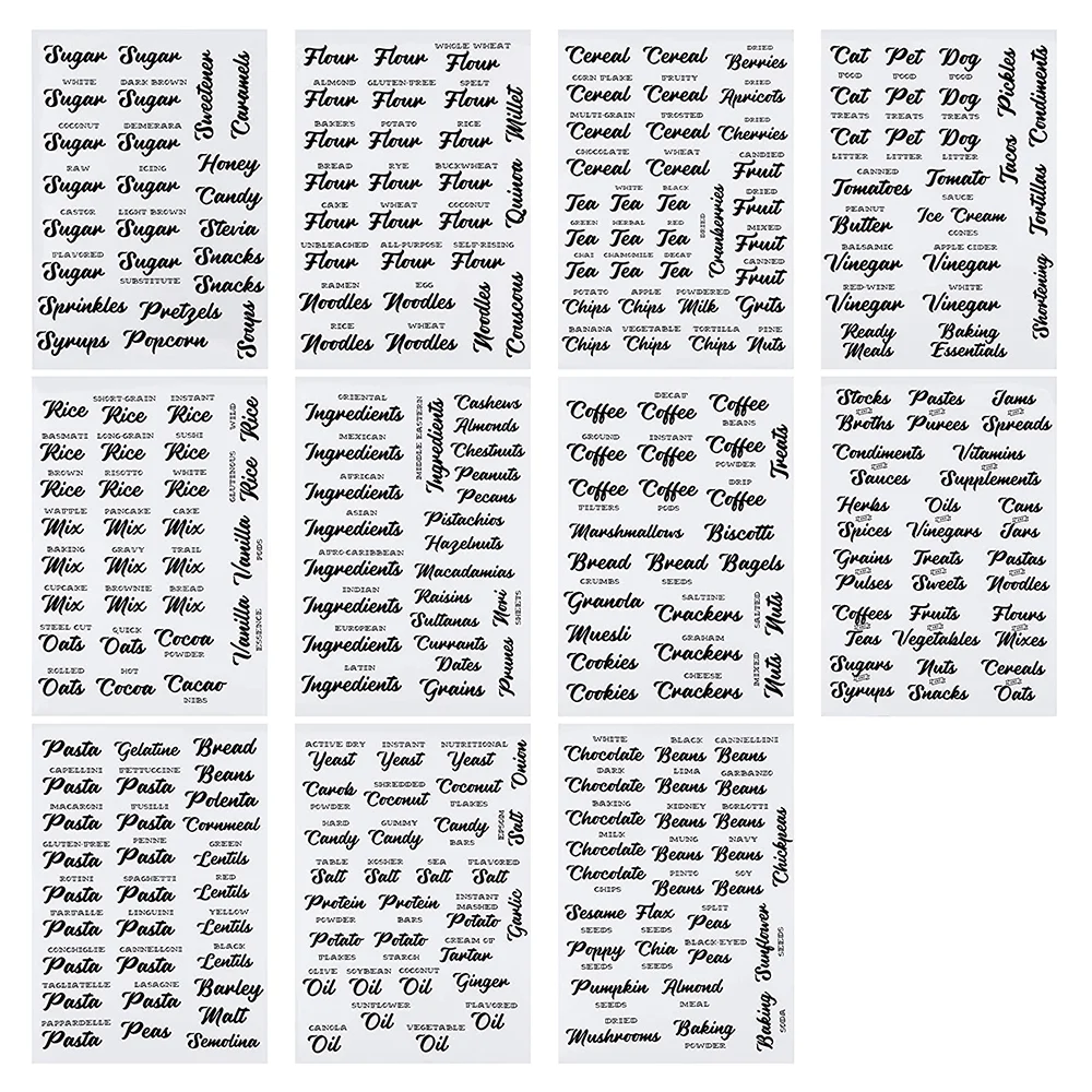 Factory Static Cling With Color Printed Custom clear  Sticker For pantry