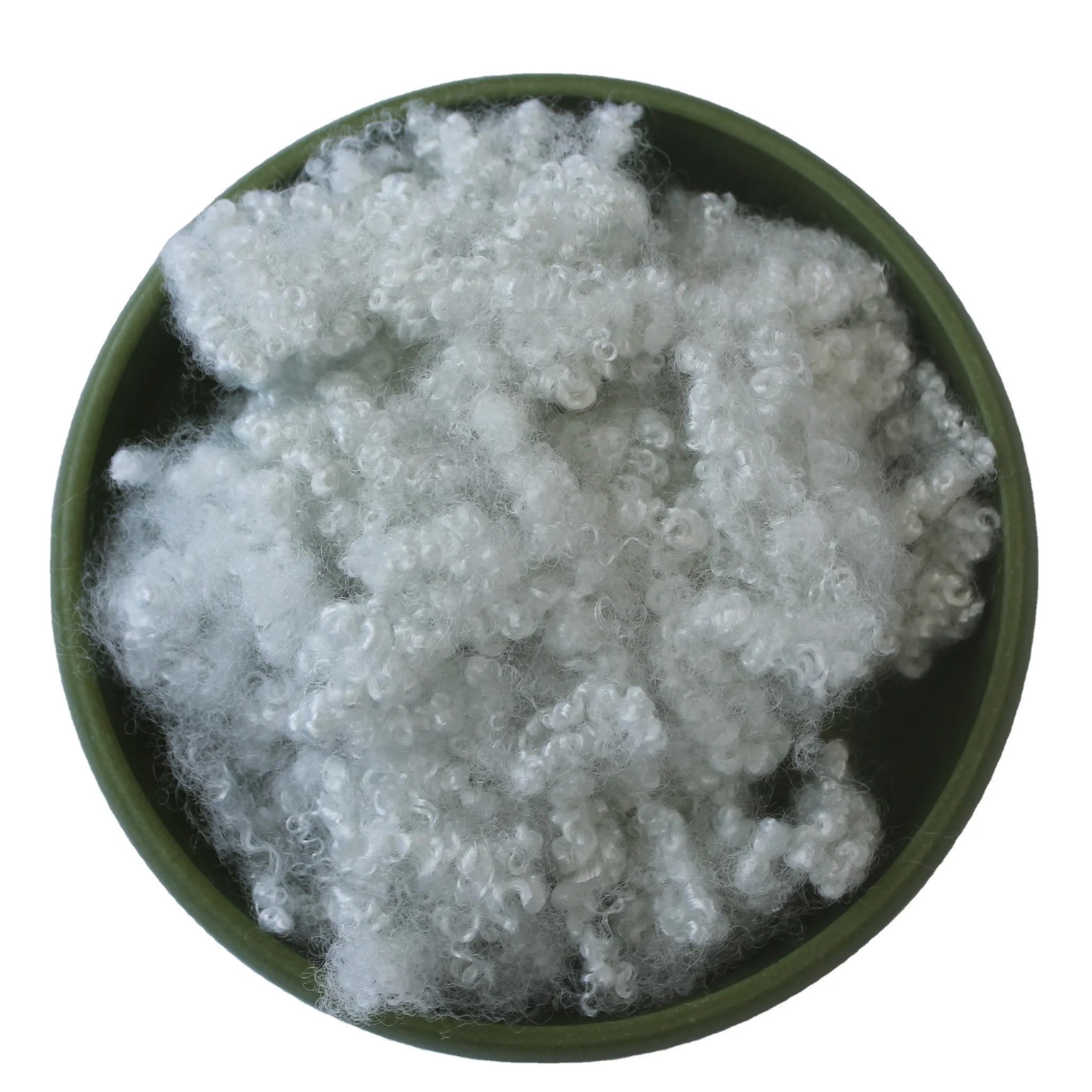 polyester fiber supplier 15d64mm hollow conjugated silicon PSF Recycled Price Polyester Staple Fiber