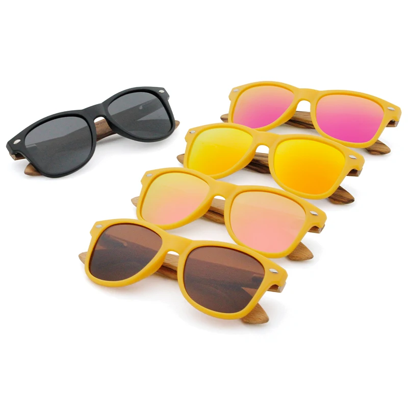 Классический стиль поляризованные UV400 очки с индивидуальным логотипом бамбуковые деревянные детские солнцезащитные