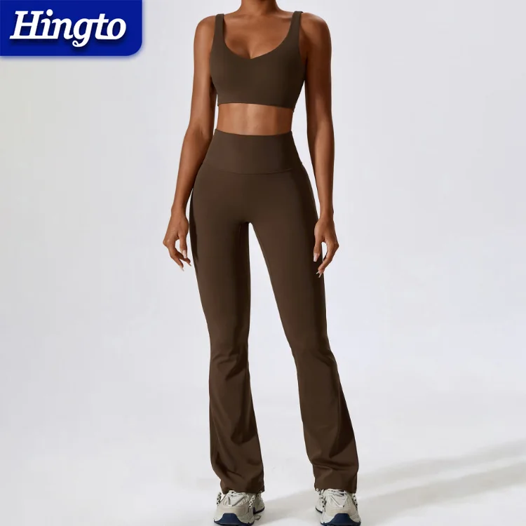 Sports Yoga Bra Workout Sets For Women Fitness Trendy Gym Activewear Unique Workout Clothing Sets Two Piece Yoga Set Sportswear