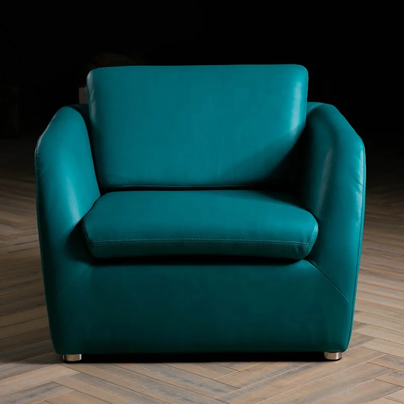 
Coffee Shop Lifestyle Modern Super Fiber Leather Sofa Living room Furniture 