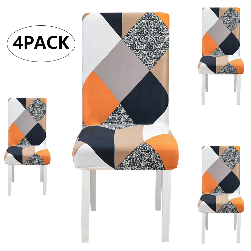 Elastic Dinner Universal Stretch Seat Protector Kitchen Chair Covers Chair Slipcovers Dining Chair Covers for Dining Room