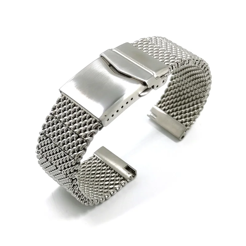 quick release adjustable shark mesh high quality watch band strap