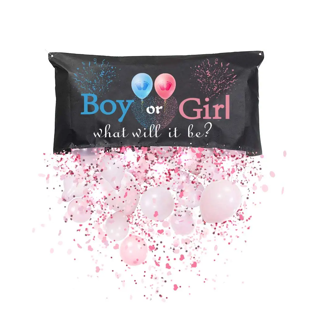 Gender Reveal Smoke Cannon Ideas Baby Shower Gender Reveal Balloon Drop Bag Gender Reveal Party Supplies