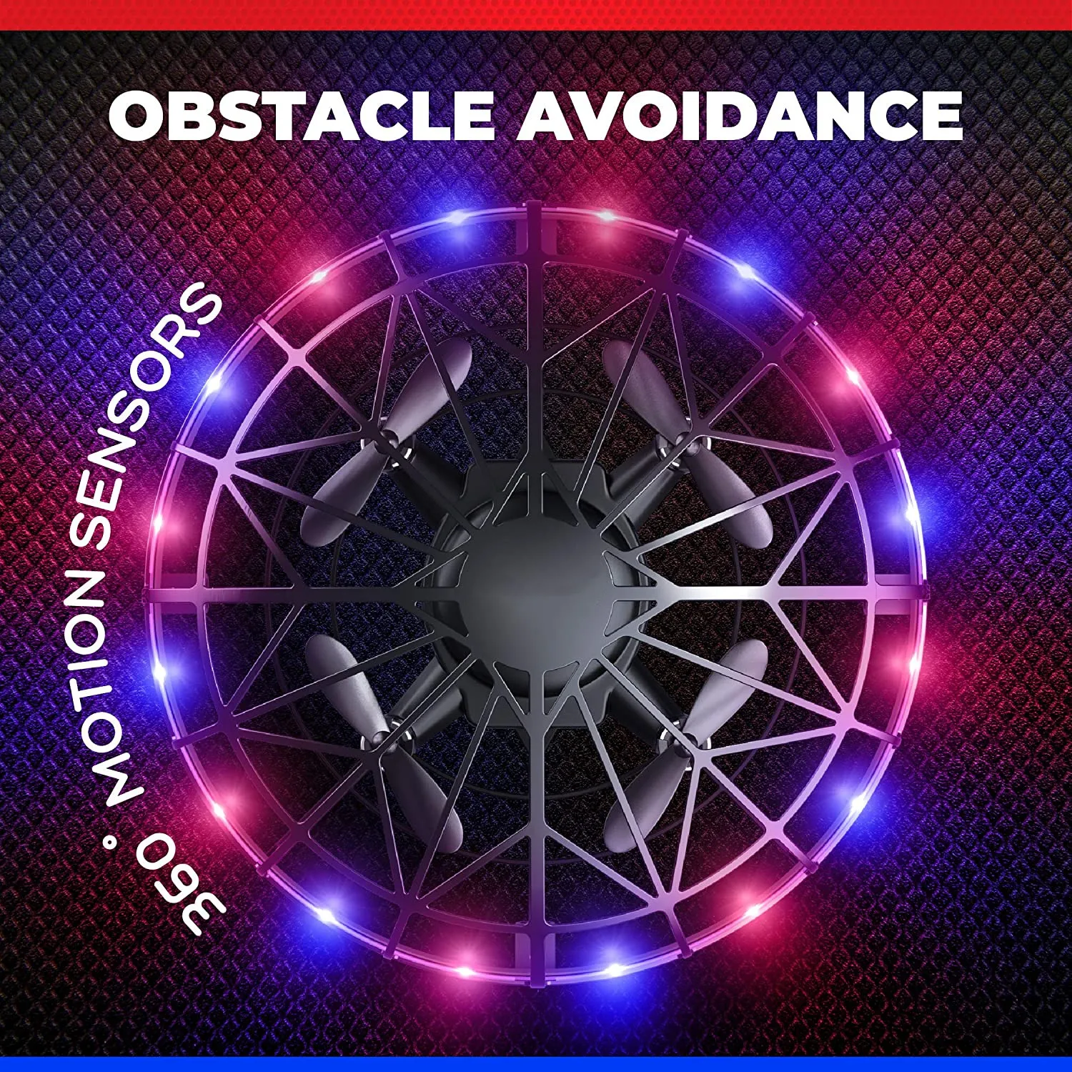 Scoot LED Hand Operated Drone for Kids or Adults Hands Free Motion Sensor Mini Drone Easy Indoor Small UFO Toy Flying Ball Drone