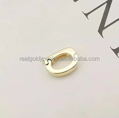 Genuine 14K Solid Gold Jewelry Clasp Pendant Charms Customized Jewelry Findings Connector Charms in Real Gold