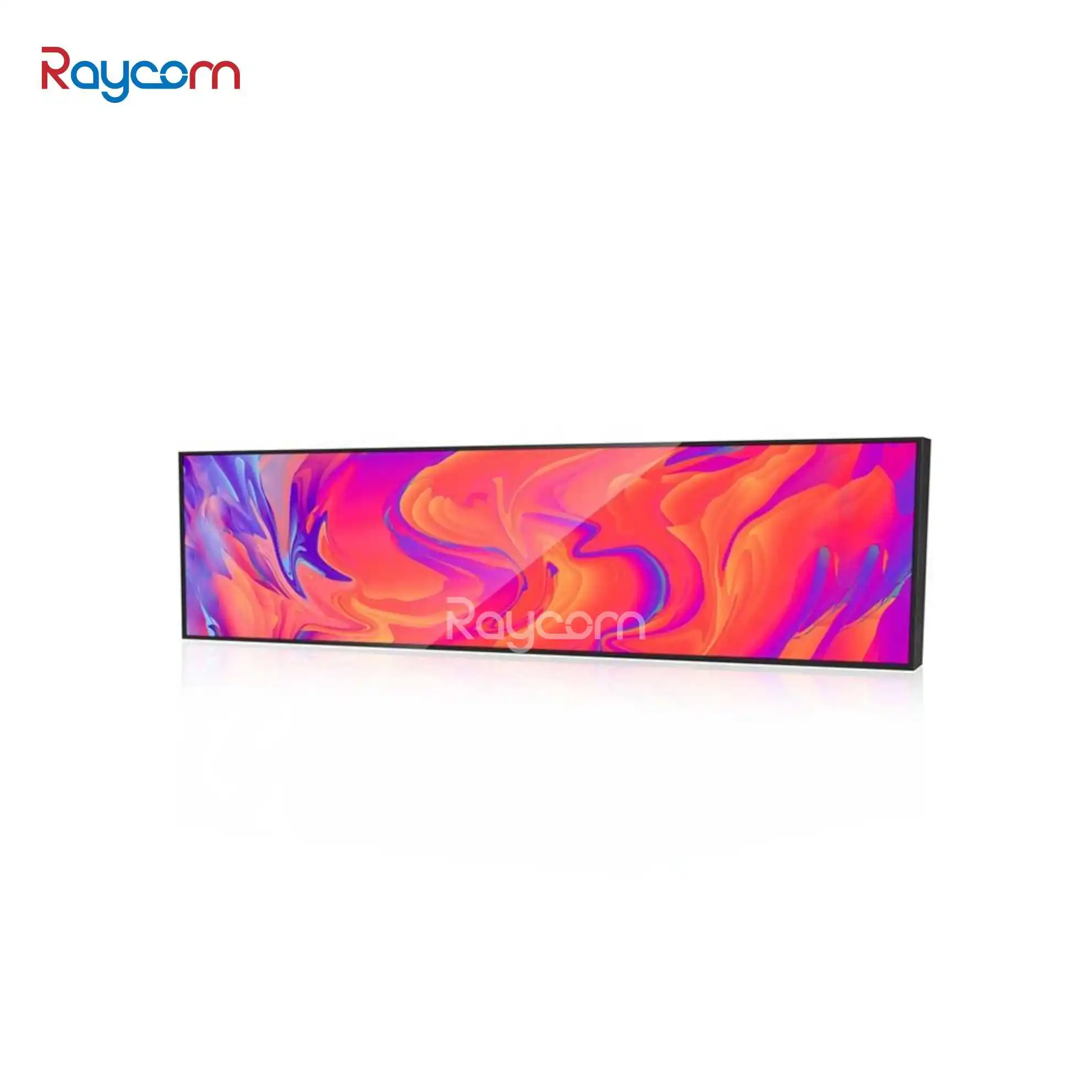 Raycom Hot New Ultra Wide Stretched Bar Lcd Advertising Display/Ads Player Lcd Commercial Ultra Stretch Screen