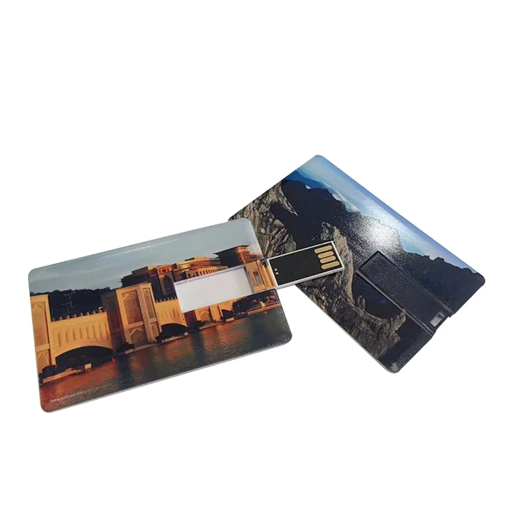 Factory Customized Personal Printing  Big Memory Business Card USB 4gb Promotional Custom Credit Card USB Flash Drive