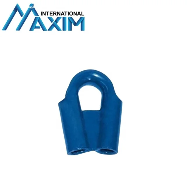 Powder Coated Marine Hardware Tubular Wire Rope Thimble With Gusset