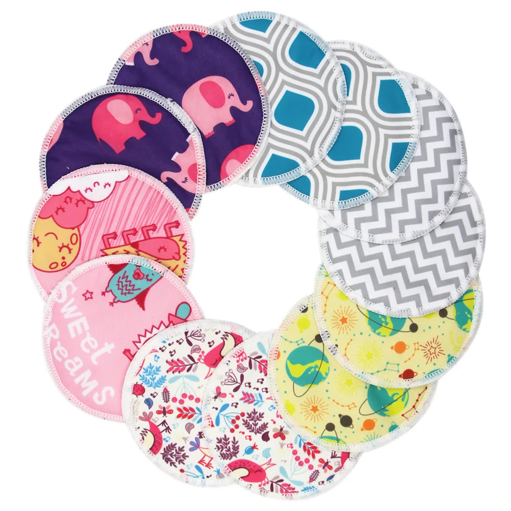 Amazon washable breast pads Hot sale reusable breast pad Super soft bamboo adult washable breast nursing pad