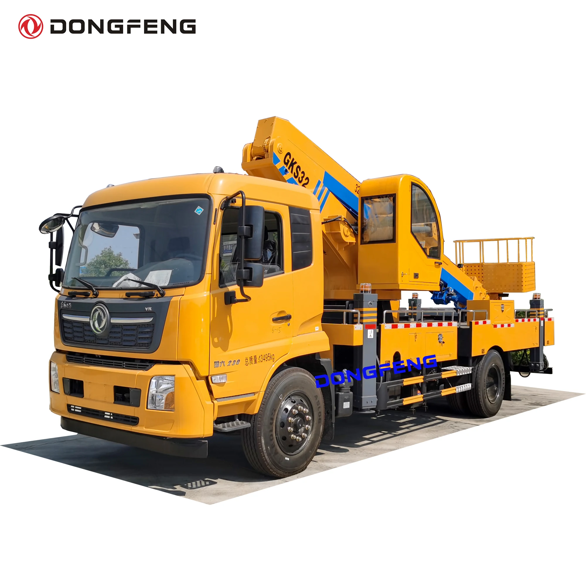 Dongfeng Overhead Working Truck 32 m Working Height Design High Altitude Working Bucket Truck