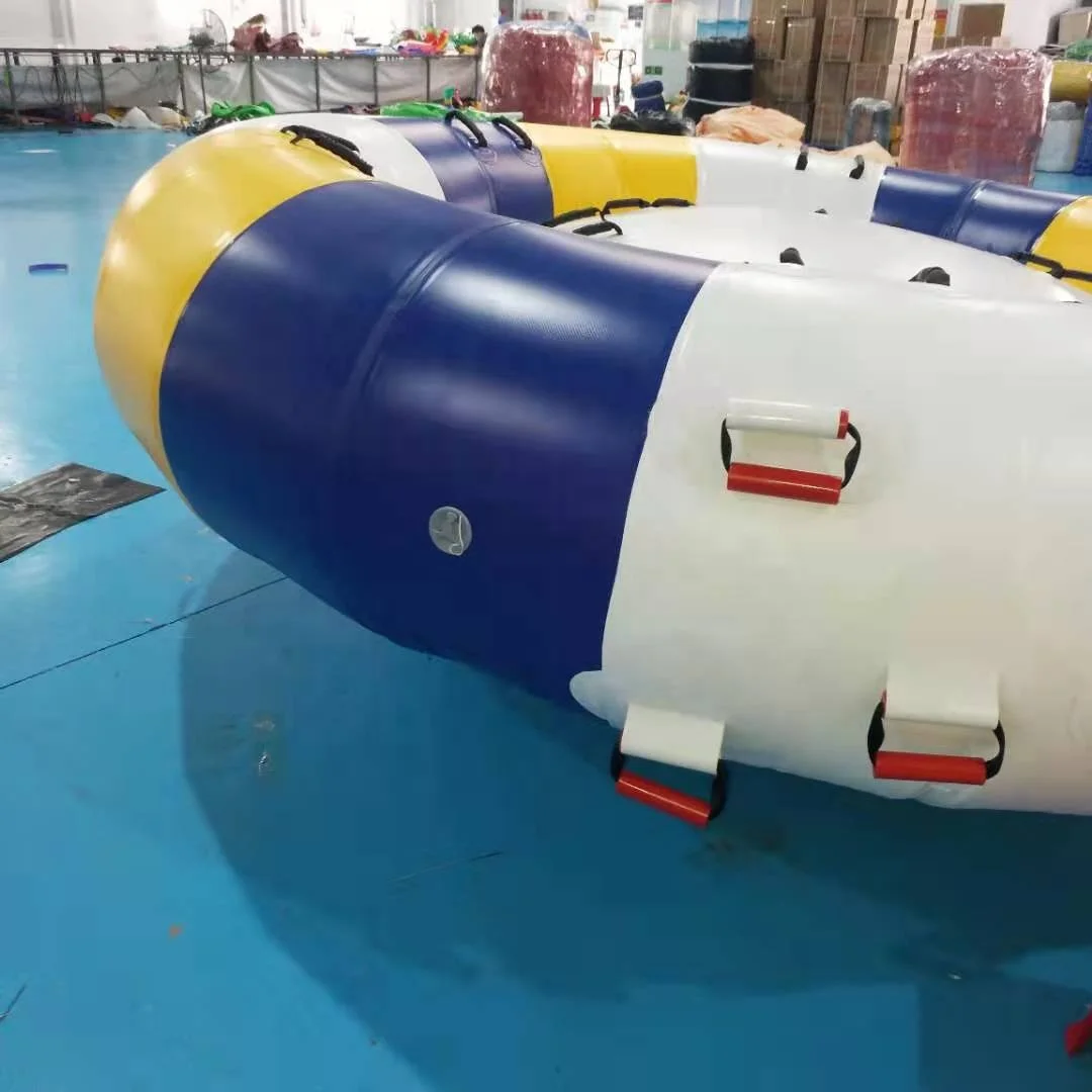 hot sales customized funny inflatable water Saturn/disco boat with 0.9mm PVC tarpaulin best quality