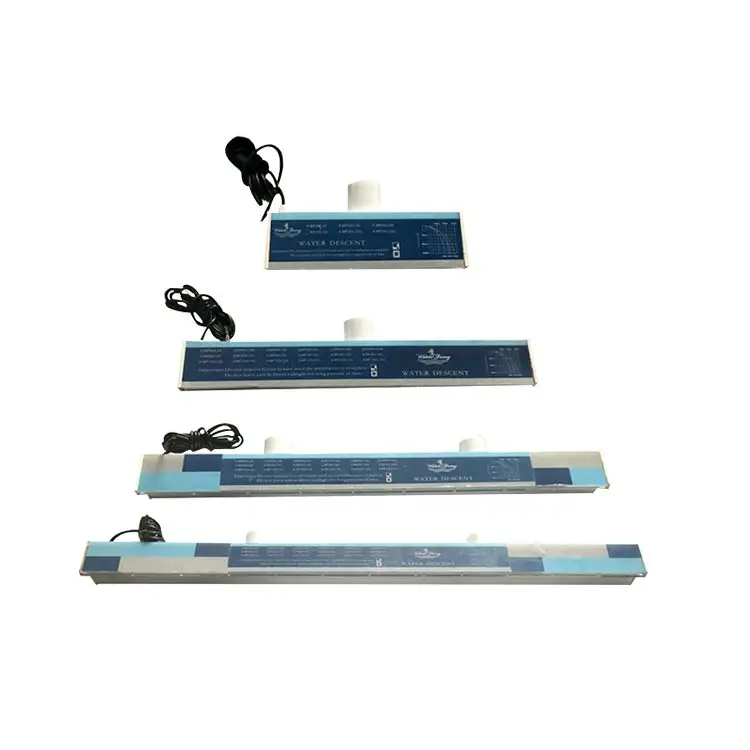 Free Samples Acrylic Led Colorful Pool Cascade Waterfall Blade Spillway Wall Water Descent With Remote Control