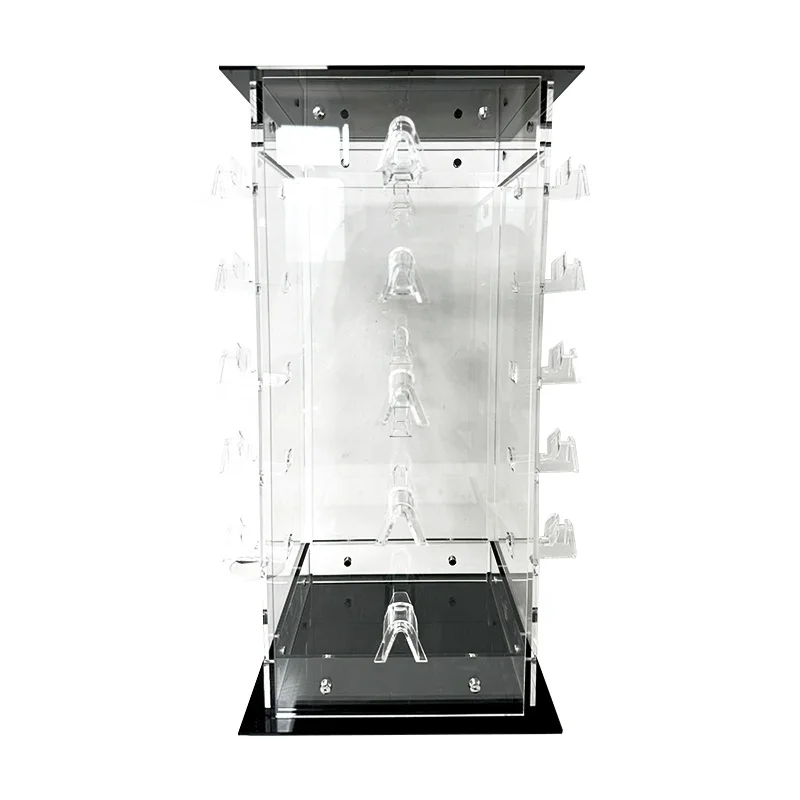 In Eyewear Shop Acrylic Rotating Transparent Standing 20 Frames Display Retail for Optical Glasses