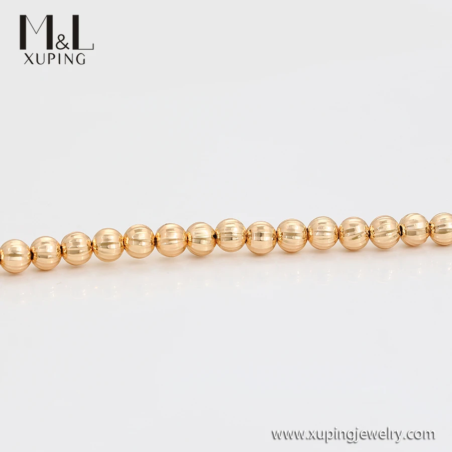 ML87707 XUPING ML Store High End Import Jewelry From China 18K Gold Color Necklace and Bracelet Heaviness Chain Jewelry Set