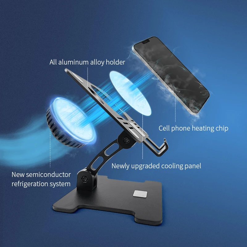 Suit for PUBG Tablet Stands Cooler Fan Stable Cooling Holder  Quiet Fan Laptop Stand For Ipad Pro Stand