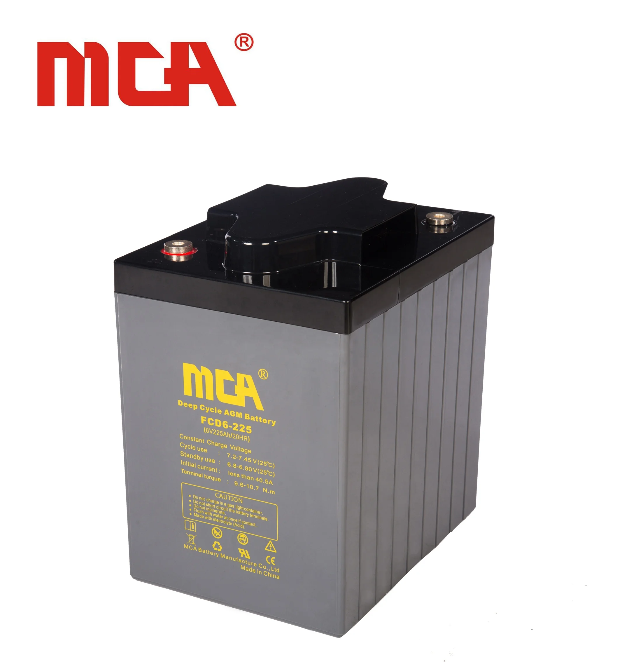 Golden supplier deep cycle 6v 226ah marine golf cart battery