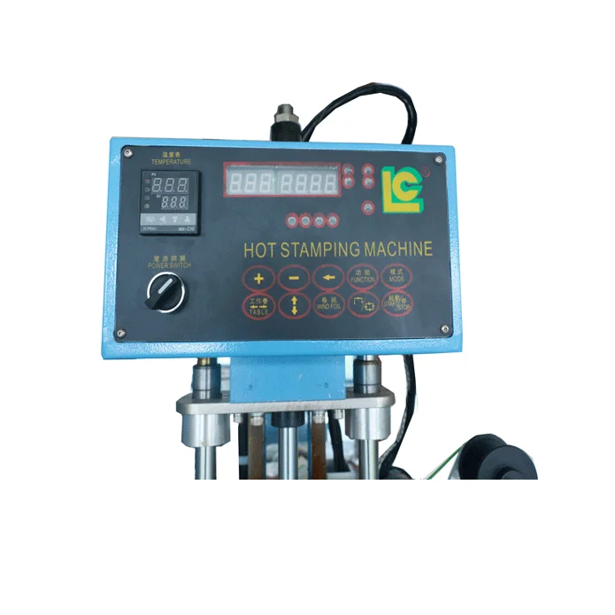 LC High-Pressure Automatic Heat Press Gilding Machine Digital Cosmetic Jar Leather Glass Plastic Hot Foil Stamping Core Motor