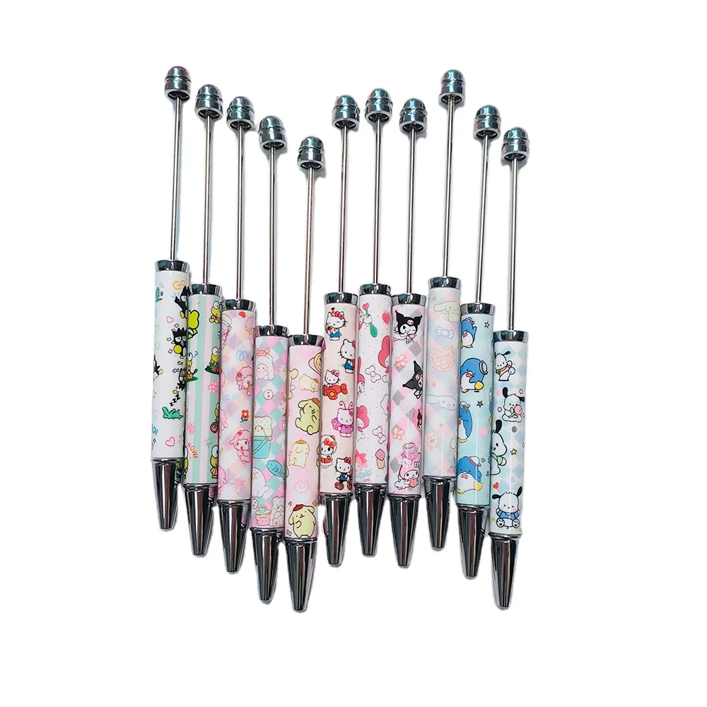 B7007 Wholesale Creative Kuku HK Thermal Sublimation Pens Diy Ball Custom pens logo printed Sublimation Beaded Pen