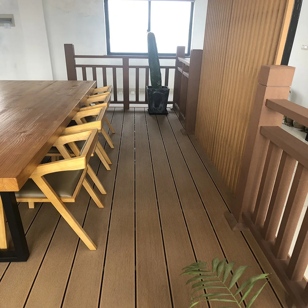 New technology Veranda Solid WPC Terrace composite decking outdoor WPC wpc decking board