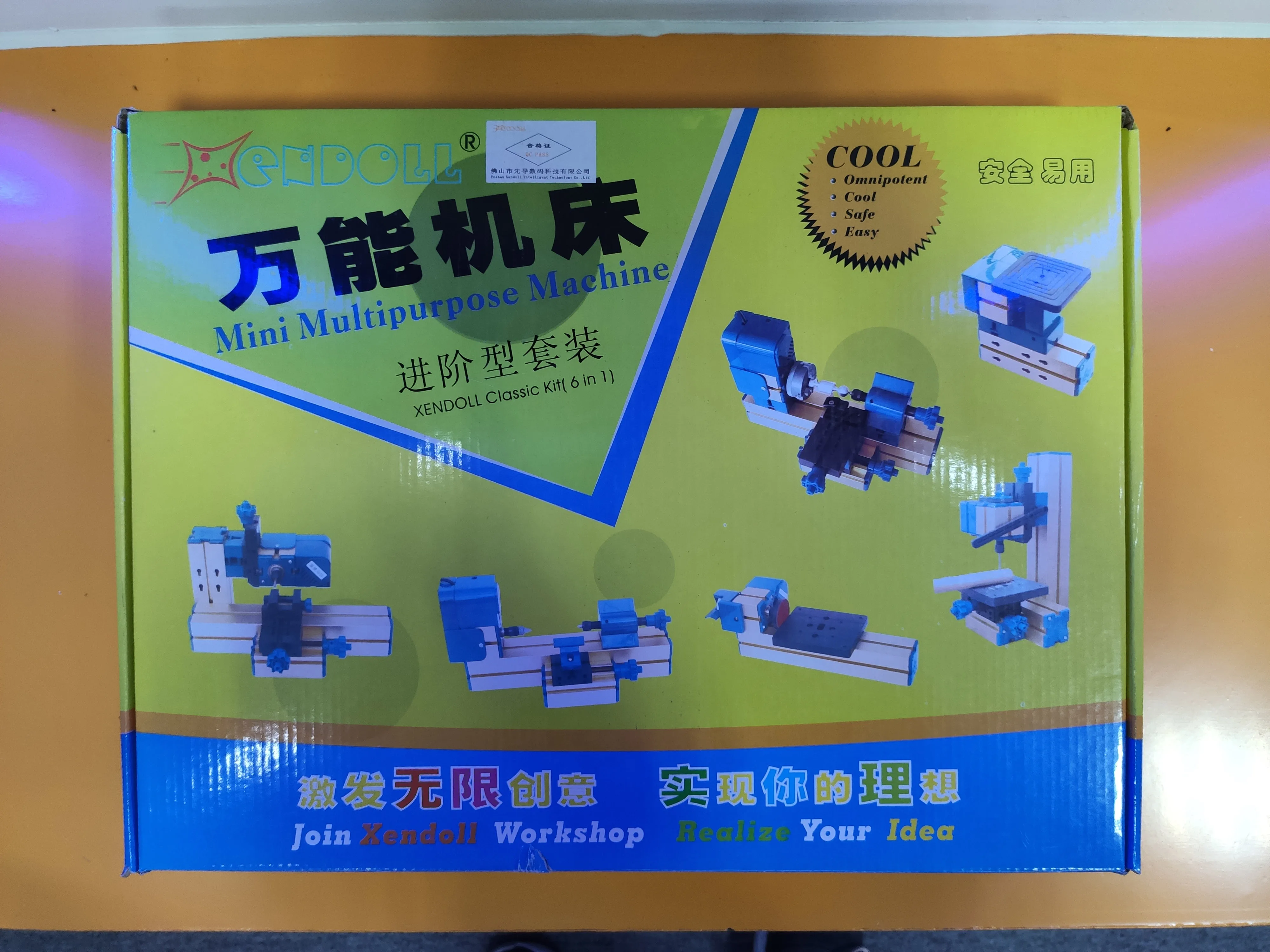 6 in 1 small mini lathe drill boring machine for school training