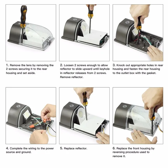 UL Listed 5 Years Warranty PC Lens Cover LED Wall Sconce Lighting