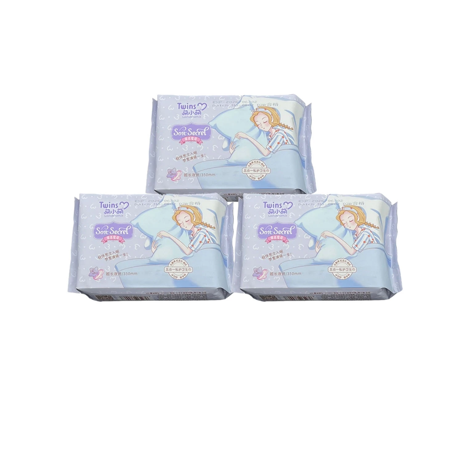 Ultra Thin Organic Cotton 150ml Water Absorption Women Sanitary Pads For Daily Wear womens periods panties pads for women
