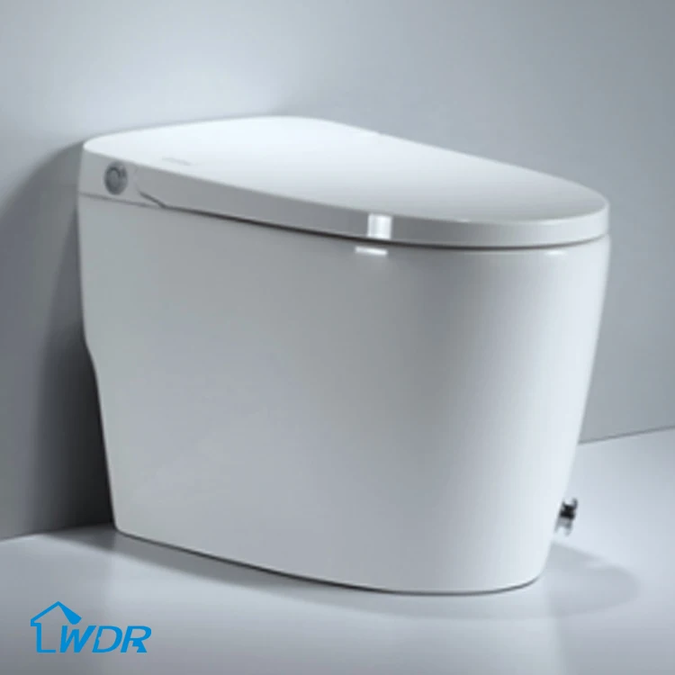 Direct sale feet sensor smart toilet One Piece NO-electric heating sensor flushing toilet