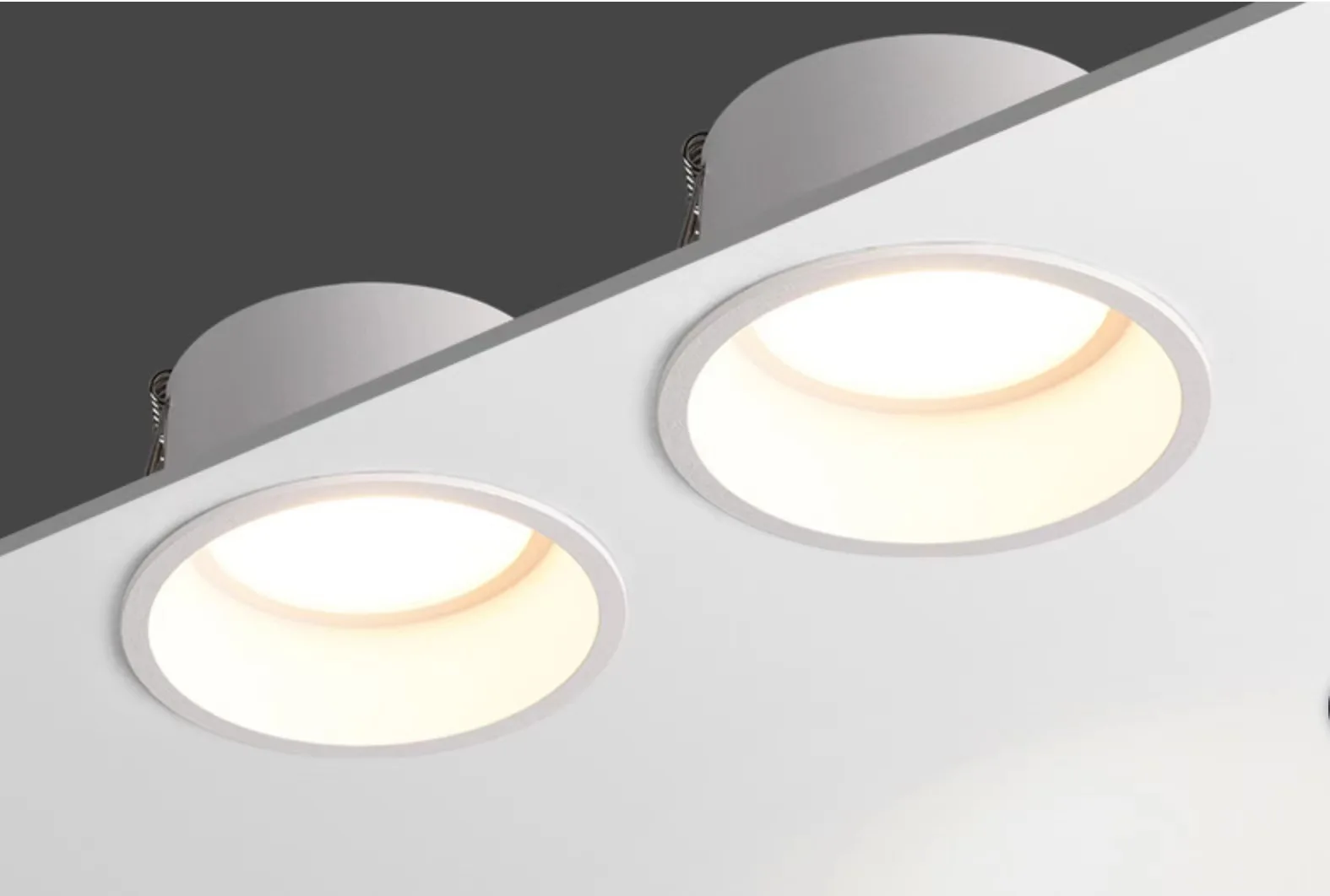 2024 High Quality Ultra-Slim LED Downlight 5W Adjustable Spotlight Anti-Glare Home Hotel Living Square 220V