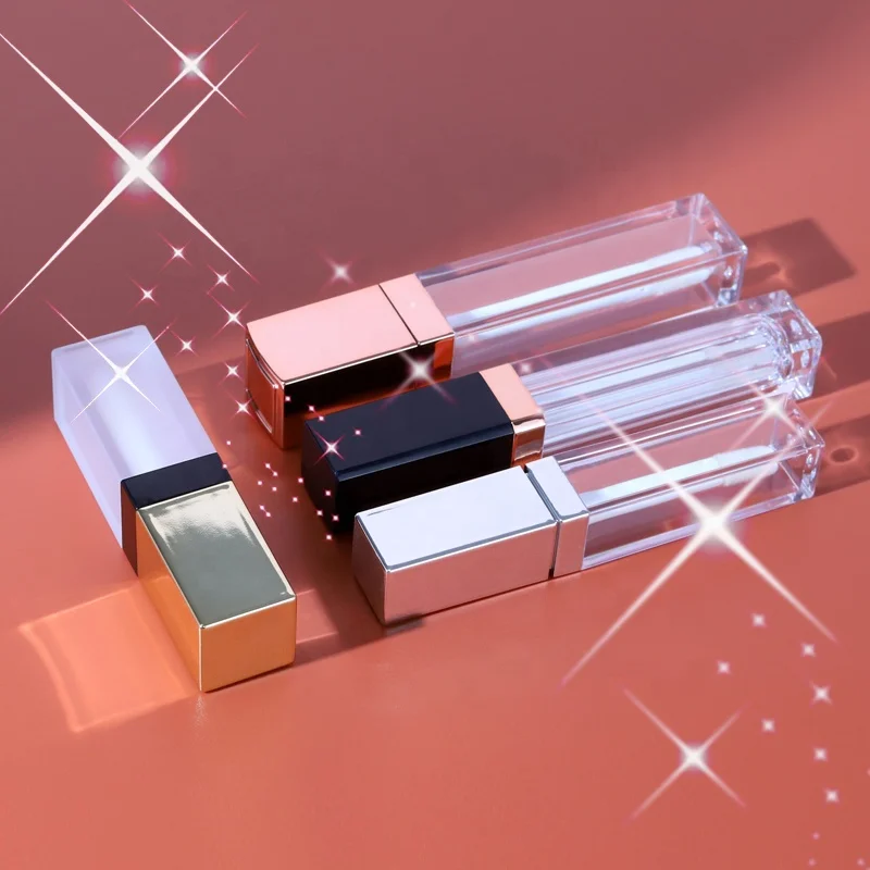 Custom Volume Gold Lipstick Tube Unique Rose Gold Lip Gloss Tube